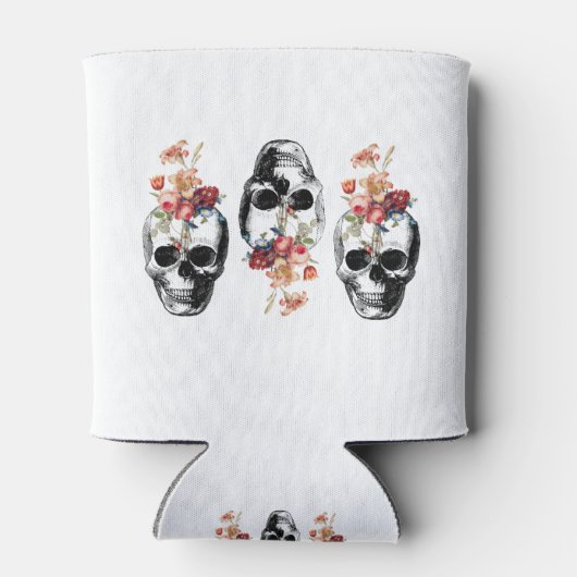 Rafraîchisseur Pour Canette Renaissance - Les crânes fleurissent (Dos)