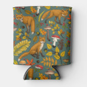 Rafraîchisseur Pour Canette Renard d'automne sur pin vert (Devant)