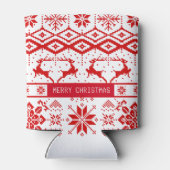 Rafraîchisseur Pour Canette Renard de Noël Rouge tendance (Dos)