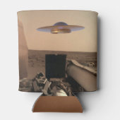 Rafraîchisseur Pour Canette Rencontre avec la soucoupe UFO Alien Mars InSight (Dos)