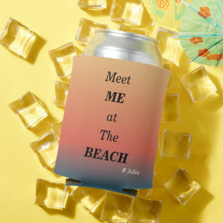 Rafraîchisseur Pour Canette Rencontre-moi à la plage Couleur lever de soleil p