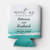 Rafraîchisseur Pour Canette Rencontrez-Nous Dans Mariage Destination Turquoise (Dos)