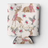 Rafraîchisseur Pour Canette Rennes, Oiseaux, Fleurs (Devant)