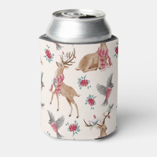 Rafraîchisseur Pour Canette Rennes, Oiseaux, Fleurs (Can Dos)