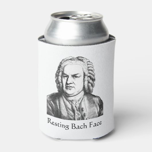 Rafraîchisseur Pour Canette Repose Bach Face Compositeur de musique classique (Can devant)
