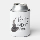 Rafraîchisseur Pour Canette Repose du visage de la sorcière | Bonne Halloween (Can devant)