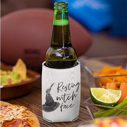 Rafraîchisseur Pour Canette Repose du visage de la sorcière | Bonne Halloween