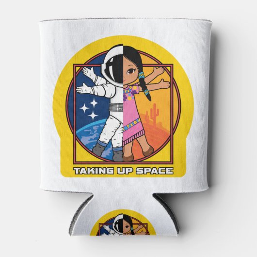 Rafraîchisseur Pour Canette Reprendre le logo de l'espace (Devant)