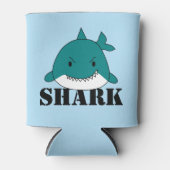 Rafraîchisseur Pour Canette Requin bleu amusant (Devant)