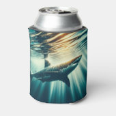 Rafraîchisseur Pour Canette Requin dans la mer bleue profonde & soleil (Can Dos)