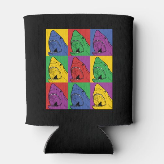 Rafraîchisseur Pour Canette Requin Pop Art (Dos)