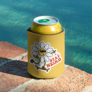Rafraîchisseur Pour Canette Restez bizarre Skateboard Daisy