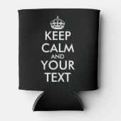 Rafraîchisseur Pour Canette Restez calme et continuez - Créez votre propre (Devant)