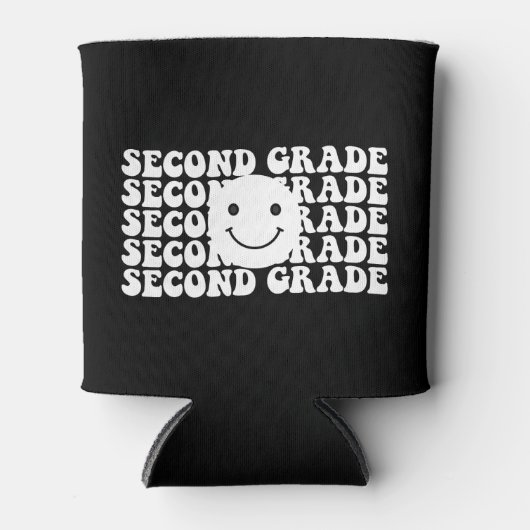 Rafraîchisseur Pour Canette Retour à l'école Enseignant de deuxième année (Devant)