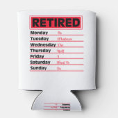 Rafraîchisseur Pour Canette Retraité 2020 Planifier les cadeaux de retraite (Dos)