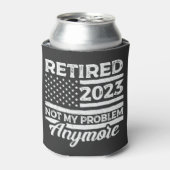 Rafraîchisseur Pour Canette Retraité 2023 Pas mon problème Plus Retraite (Can devant)