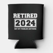 Rafraîchisseur Pour Canette Retraité 2024 Pas mon problème plus (Devant)