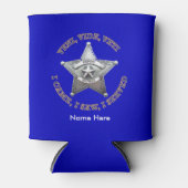 Rafraîchisseur Pour Canette Retraité adjoint Sheriff Shield Custom Can Cooler (Devant)