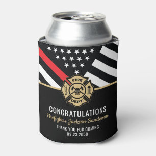 Rafraîchisseur Pour Canette Retraite des pompiers Légères Félicats du drapeau
