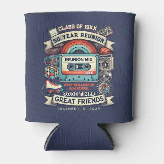 Rafraîchisseur Pour Canette Rétro 50 ans Lycée Réunion 70's - Cassette (Devant)