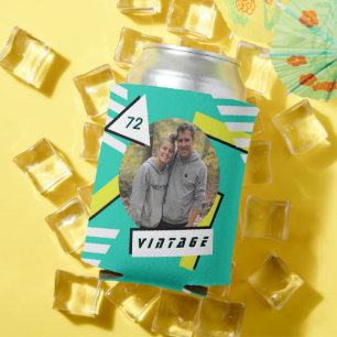Rafraîchisseur Pour Canette Retro 50th Birthday Photo Vintage des années 80 90