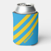 Rafraîchisseur Pour Canette Rétro Aqua Reef Trois bandes avec nom (Can Dos)