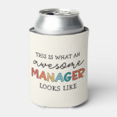 Rafraîchisseur Pour Canette Retro Awesome Manager Funny (Can devant)