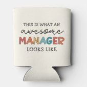 Rafraîchisseur Pour Canette Retro Awesome Manager Funny (Dos)