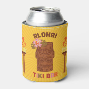Rafraîchisseur Pour Canette Rétro barre de Tiki de style Aloha