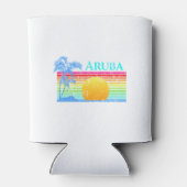 Rafraîchisseur Pour Canette Retro Beach Sunset Aruba (Dos)