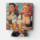 Rafraîchisseur Pour Canette Retro Beer Pin-ups (Devant)