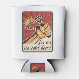 Rafraîchisseur Pour Canette Retro Beer USSR у с с Soviet Propagande Style