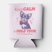 Rafraîchisseur Pour Canette Retro Bowtie Chihuahua Graphisme - Conserver la ci (Devant)