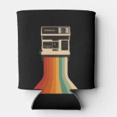 Rafraîchisseur Pour Canette Retro Camera with Rainbow Print (Dos)