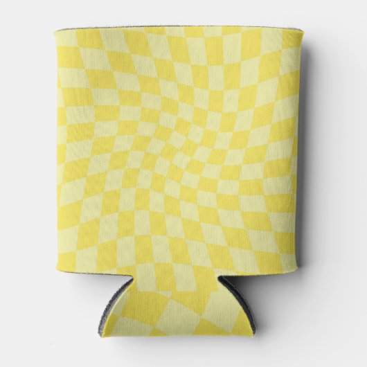 Rafraîchisseur Pour Canette Retro citron jaune pastel Warboard (Devant)