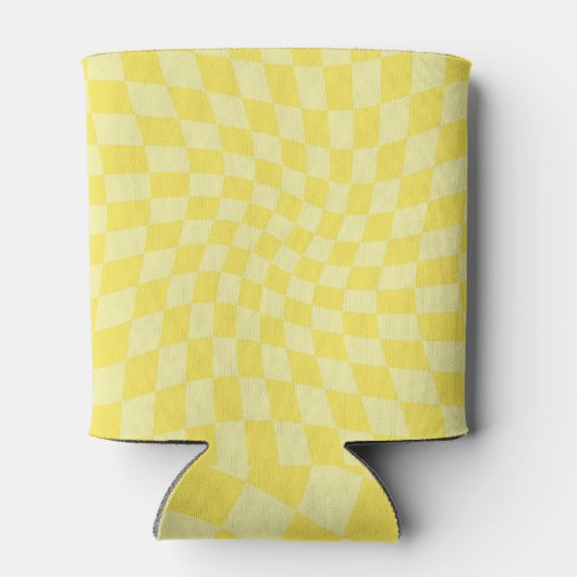 Rafraîchisseur Pour Canette Retro citron jaune pastel Warboard (Dos)