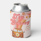 Rafraîchisseur Pour Canette Retro deux Super Daisy Flower fête d'anniversaire (Can devant)