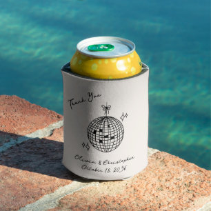 Rafraîchisseur Pour Canette Retro Disco Ball Wedding Favor Can Cooler