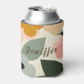 Rafraîchisseur Pour Canette Retro Girl Camo Militaire Monogramme moderne (Can devant)