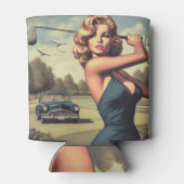 Rafraîchisseur Pour Canette Retro Golf Girl (Dos)