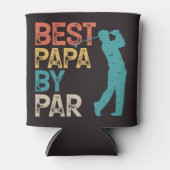 Rafraîchisseur Pour Canette Retro Golfer - Best Papa By Par (Devant)