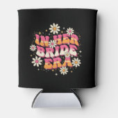 Rafraîchisseur Pour Canette Rétro Groovy En Pleine Époque De Mariée Années 70  (Devant)