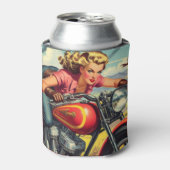 Rafraîchisseur Pour Canette Retro Motorcicle Pin up (Can devant)