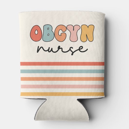 Rafraîchisseur Pour Canette Retro OBGYN Nurse (Dos)