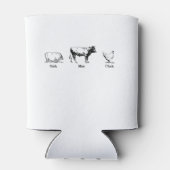 Rafraîchisseur Pour Canette Retro Oink Moo Cluck Pig Cow poulet (Dos)