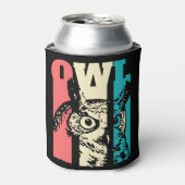 Rafraîchisseur Pour Canette Retro Owl (Can devant)