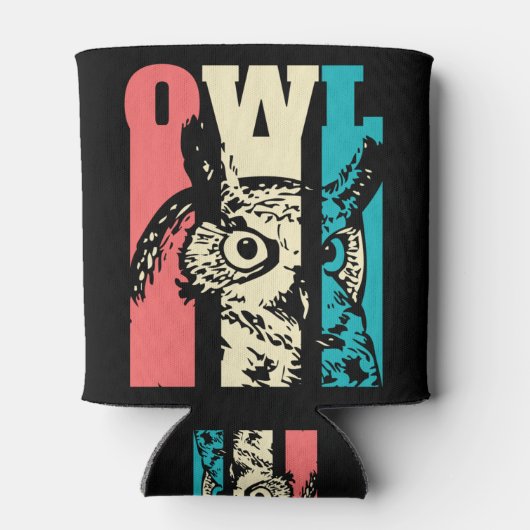 Rafraîchisseur Pour Canette Retro Owl (Dos)