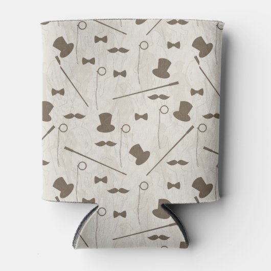 Rafraîchisseur Pour Canette Rétro pattern (Devant)