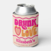 Rafraîchisseur Pour Canette Retro Peach Amoureuse Soirée de Bachelorette (Can devant)