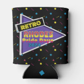 Rafraîchisseur Pour Canette Retro Rhodes Pride Days 2024 peut refroidir (Dos)